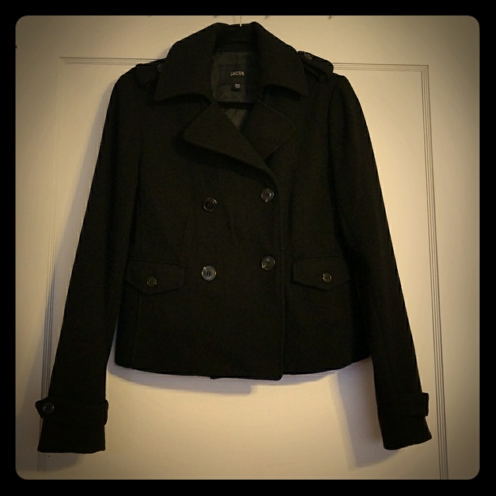 Super Cute Black Pea Coat!!